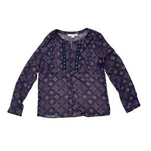 Forever 21 Contemporary Boho Print Purple Blouse Size S